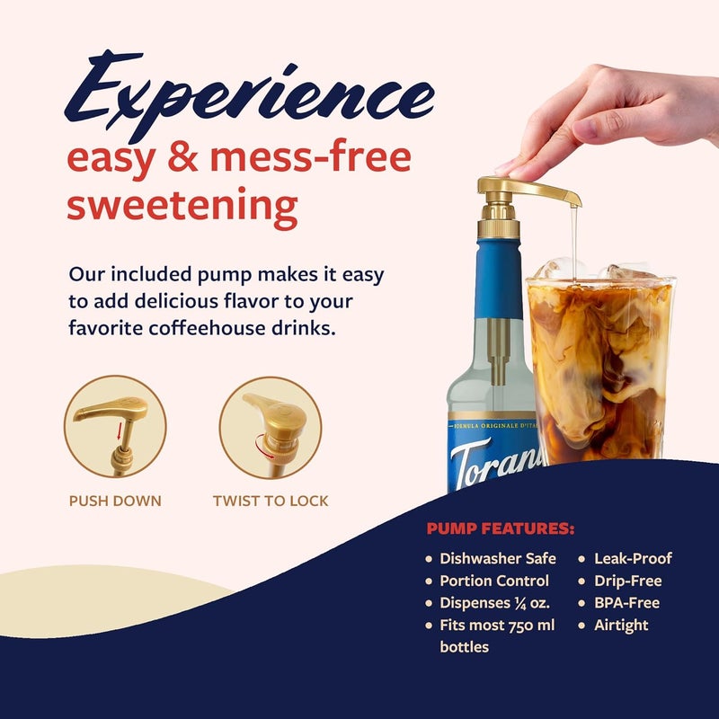 Torani Sugar Free Coconut Syrup with Pump - Image 4